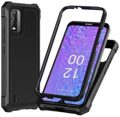 Para Nokia C210 - Capa protetora à prova de choque para celular - preta