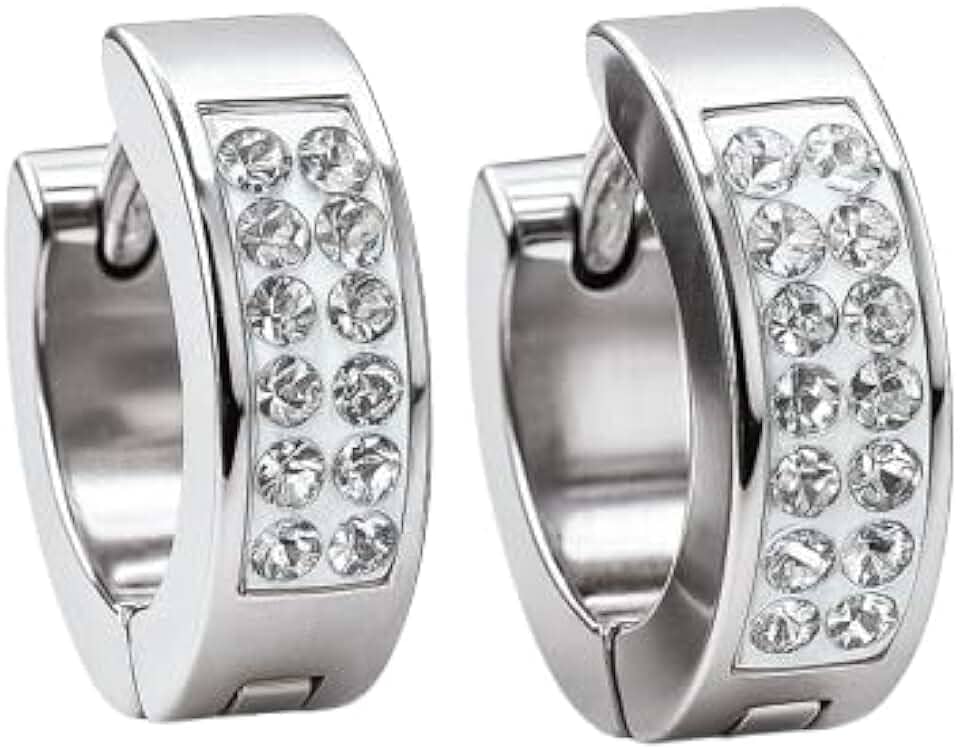 Brinco Argola Neymar Prata 925 Cravejado Masculino