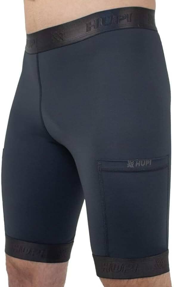 Bermuda de Compressao Masculina Hupi Run Pro, Cor: Preto, Tamanho: Xg