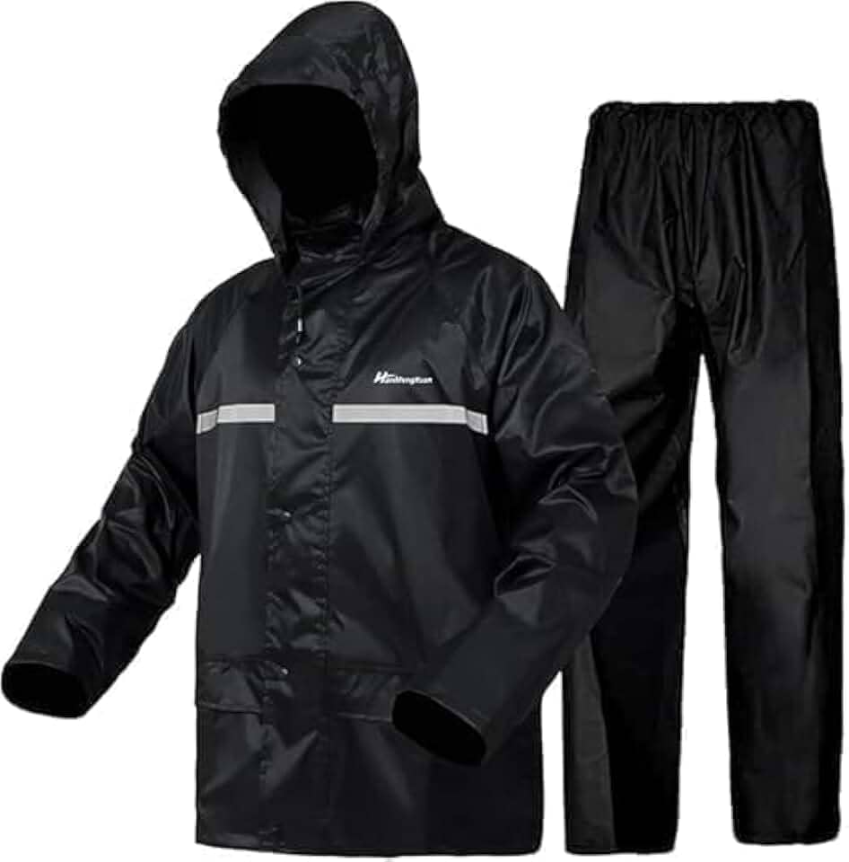 Capa de Chuva Motoqueiro Impermeável – Conjunto Completo com Jaqueta e Calça, PVC Reforçado, Ajuste Rápido, Leve e Durável – Ideal para Motociclistas e Ciclistas