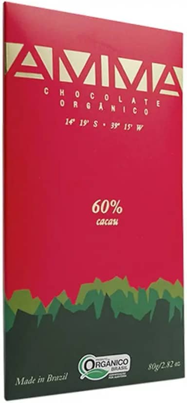 Chocolate Orgânico 60% Cacau - Amma 80g