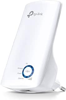 Repetidor de sinal Wi-Fi TP-Link TL-WA850RE Wireless N 300Mbps, compacto, expansor de sinal, adaptador de wireless, App Tether, Controle de Leds, Branco