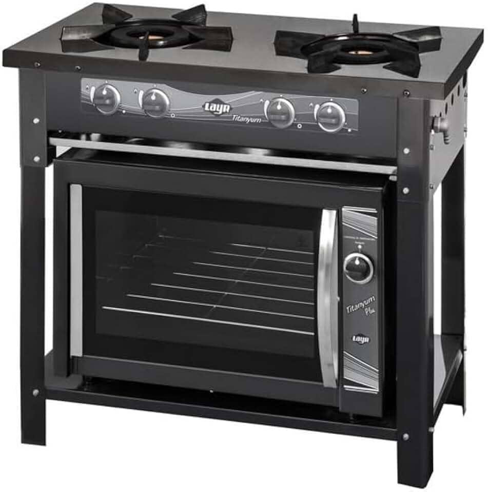 Fogao Titanyum Esmaltado Industrial 2 bocas + Forno a gas Titanyum Plus Industrial