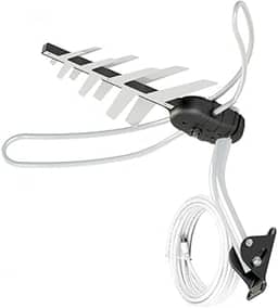 Antena Externa TV 4 em 1 Vhf/Uhf/Fm/HDtv Dtv-3000 Aquario, Aquario, DTV-3000, Cinza