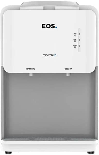 Bebedouro de Mesa para Garrafão EOS Mineralle Compacto com Compressor Branco EBC03B 110V