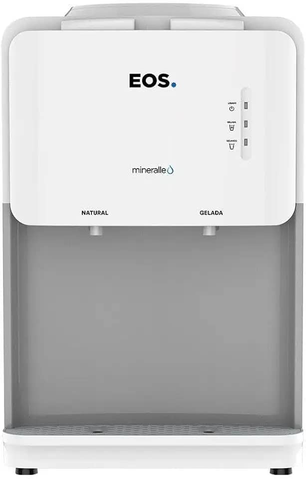 Bebedouro de Mesa para Garrafão EOS Mineralle Compacto com Compressor Branco EBC03B 110V