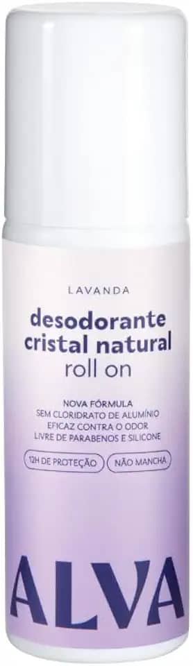 Alva Desodorante Roll on Cristal Natural Lavanda Vegano 70ml