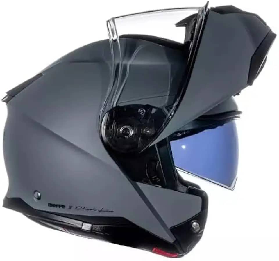 Capacete Robocop Masculino Bieffe B-Dynamic Cinza Fosco
