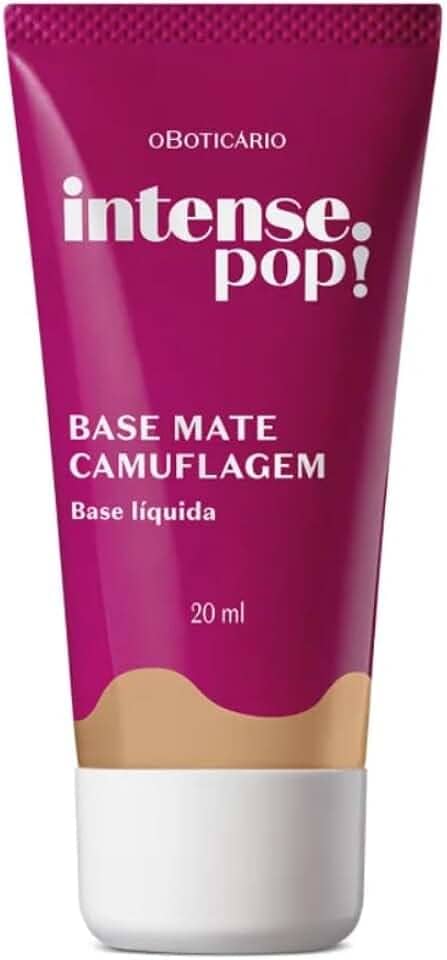 O Boticário Base Mate Camuflagem 210 Intense Pop! 20ml