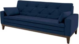 Sofá 2,08 Metros Linoforte Nature, 4 Lugares, Suede Veludo, Espuma D-33