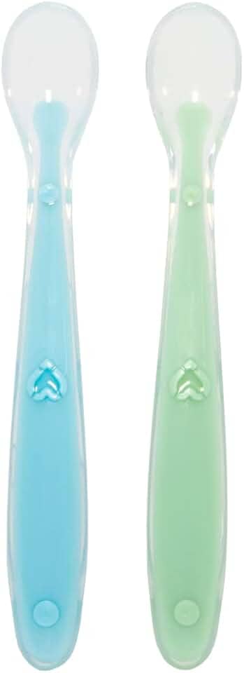Buba Kit Colher Silicone Azul E Verde