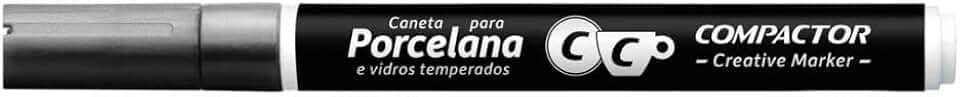 Marcador Creative Porcelana Compactor Avulso Metálico Prata