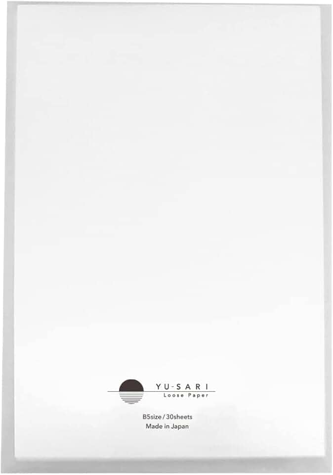 Nakabayashi YU-SARI NYLS-B501-W Papel solto para caneta-tinteiro, B5, cor sólida