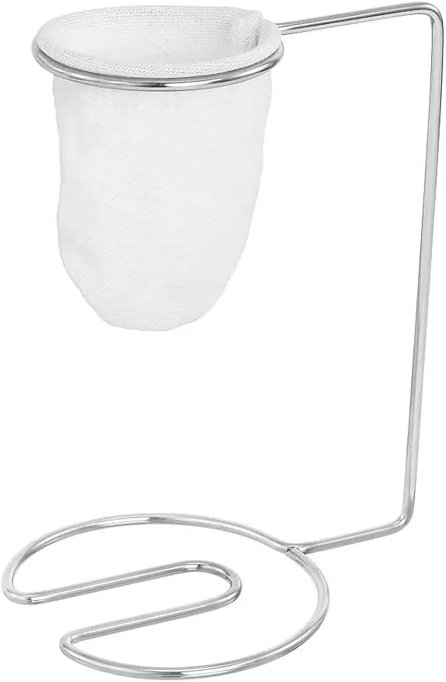 Coador de Café Individual Passador de Pano Suporte Cromado