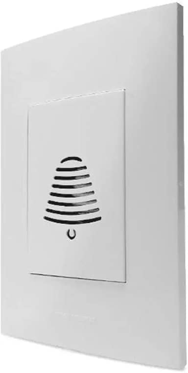 Conjunto Campainha Cigarra com Placa 4X2, Alumbra, Inova Pro 85063, Branco