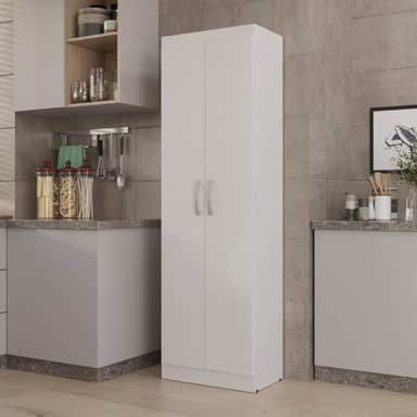 VIA NOSSA - Armário Multiuso 2 Portas e 3 Prateleiras Internas Macau 170cm - ViaNossa