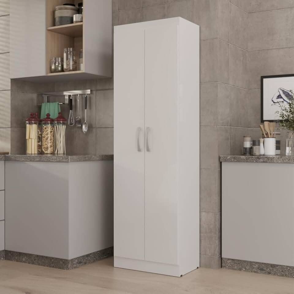 VIA NOSSA - Armário Multiuso 2 Portas e 3 Prateleiras Internas Macau 170cm - ViaNossa