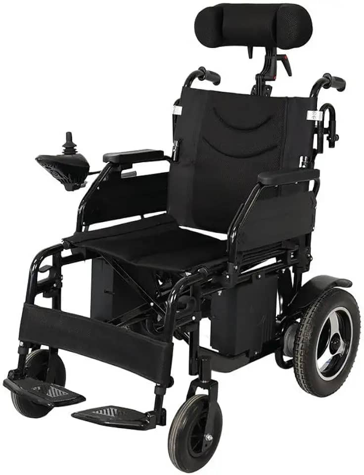 Cadeira de Rodas Motorizada Dobrável D800 com Apoio de Cabeça Dellamed