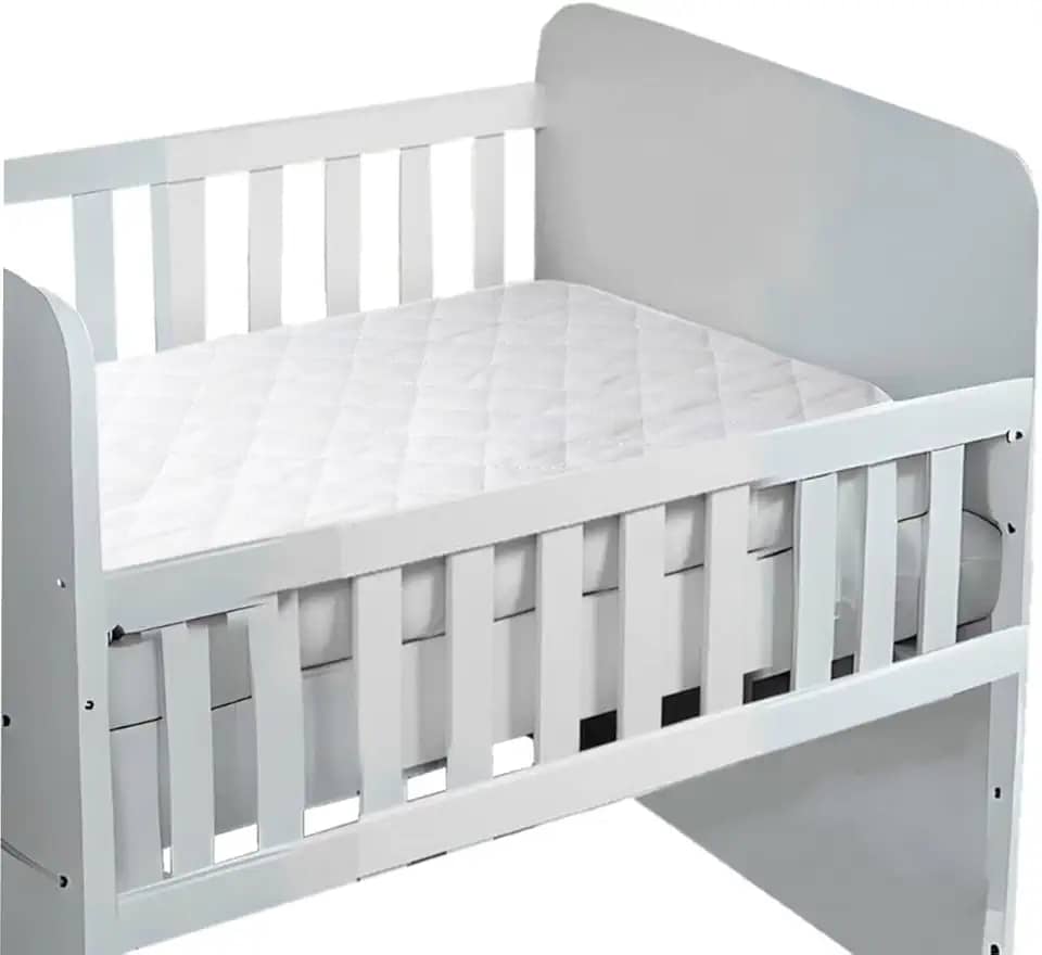 Protetor Colchão Mini Berço Bebe Antiacaro Anti Xixi Capa Impermeavel 100% Algodão Elastico, tamanho 10cm x 40cm x80cm(AxLxC)