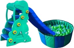 DINO ESCORREGADOR PISCINA BOLINHAS DE PISCINA