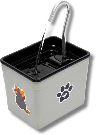 Bebedouro para Gatos 1,8L Automático – Fonte Silenciosa Bivolt, Estimula Hidratação, Evita Problemas Renais, Ideal para Pets (Cinza, 1,8 Litros)