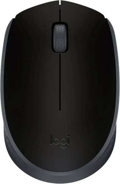 Mouse sem fio Logitech M170 com Design Ambidestro Compacto, Conexão USB e Pilha Inclusa - Preto