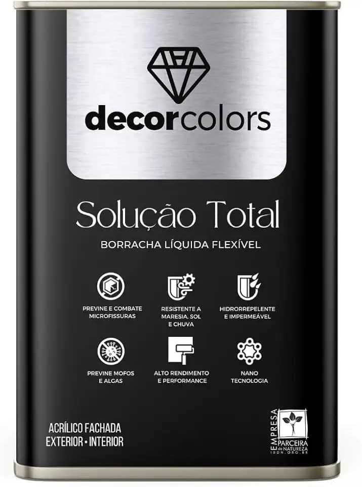 Tinta Borracha Líquida Solução Total 21,5kg - Decor Colors (Branca)