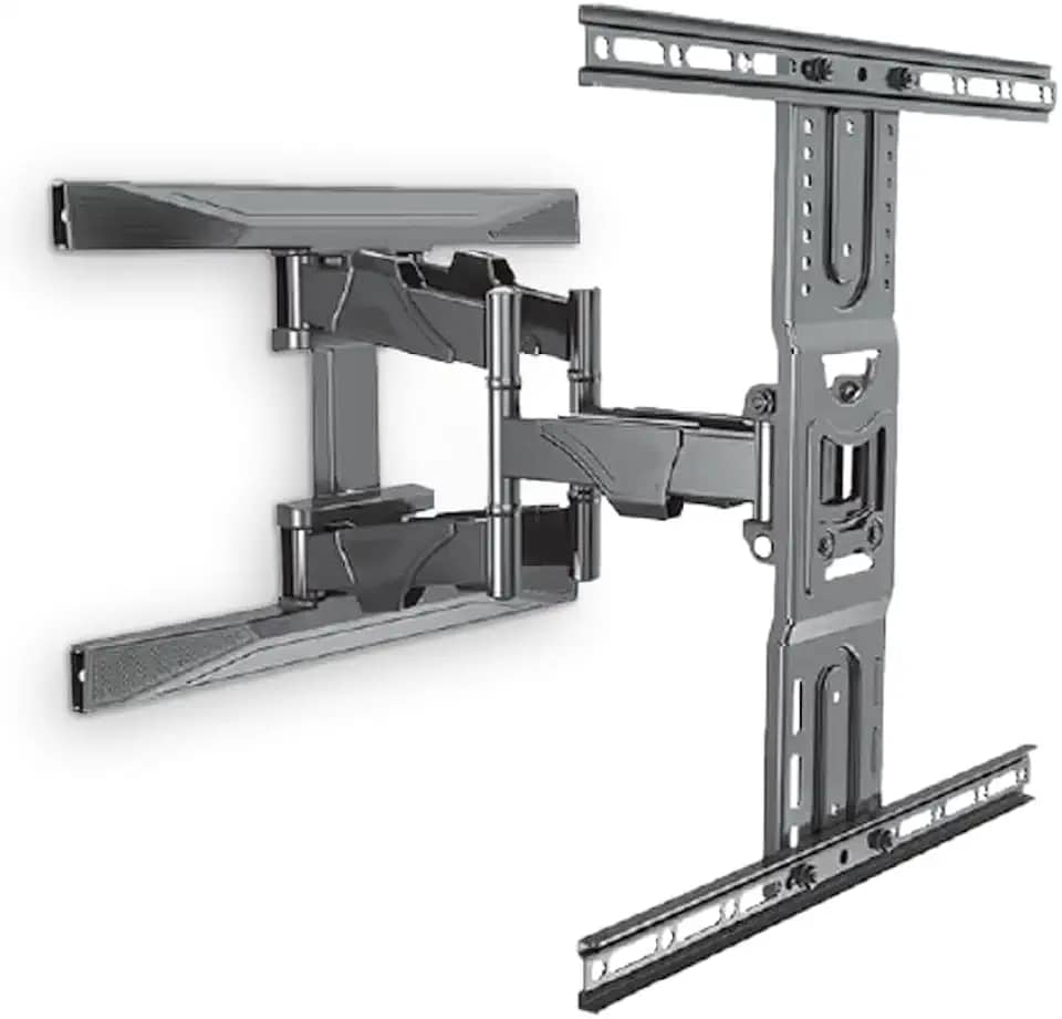 Suporte TV Articulado 32 a 86 Polegadas Universal Padrão VESA Até 46kg Regulável e Inclinável Horizontal Quarto Sala Preto