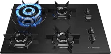 Cooktop Mueller 4 Bocas Queimador Tripla Chama MCG4BC Bivolt