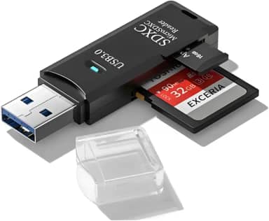 Leitor de Cartão USB 3.0 para Micro SD SDHC SDXC 5Gbps, Adaptador de Alta Velocidade Compatível com Windows, Mac e Linux
