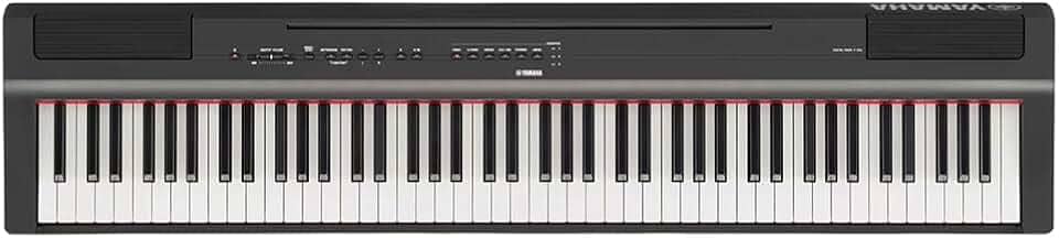 Piano Digital P 125A B Preto 88 Teclas Sensitivas com Fonte e Pedal Yamaha