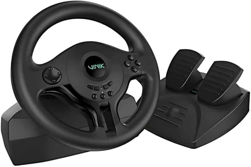 VOLANTE GAMER COM PEDAL GW180 VINIK PARA PC / PS4 / XBOX/SWITCH