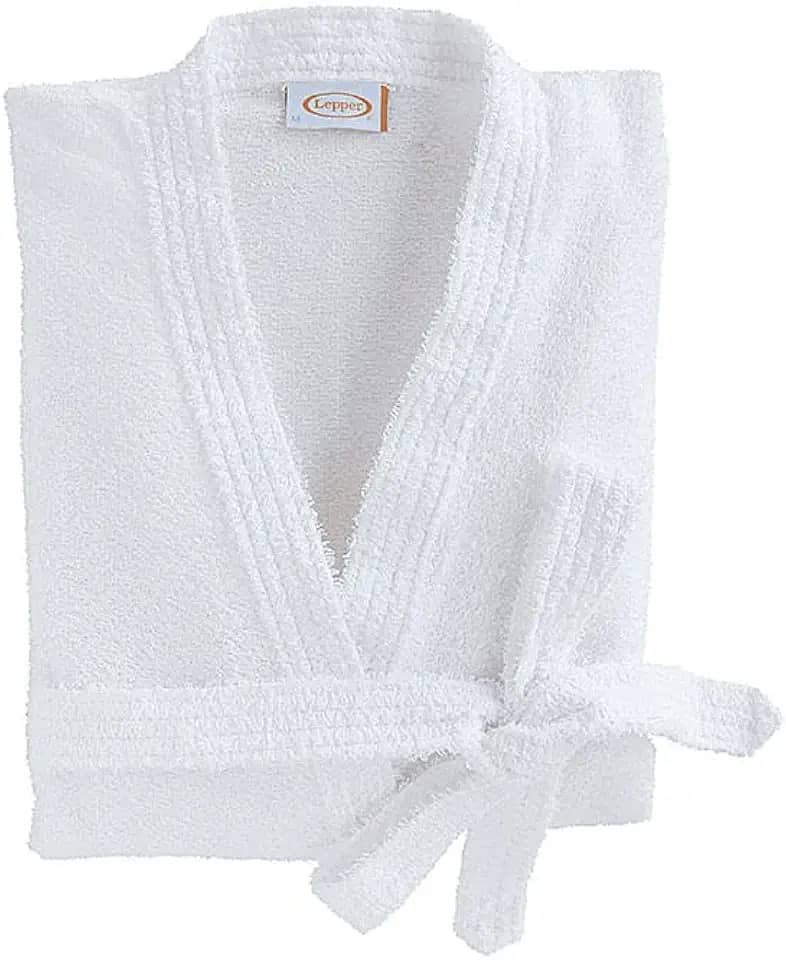 Roupão Felpudo Lepper Havaí Branco Médio Pacote de 1 Algodão Tradicional