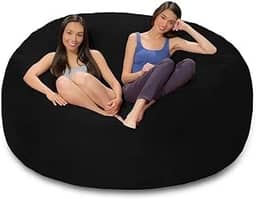 Puff Gigante Redondo140x20 Sem Enchimento Suede Premium Linha Gold