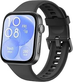 Smartwatch, HUAWEI WATCH FIT 3, Tela AMOLED de 1,82', Design Ultra-fino,Monitoramento Completo de Exercícios,Gerenciamento Abrangente da Saúde, Compatível com iOS e Android, Preto