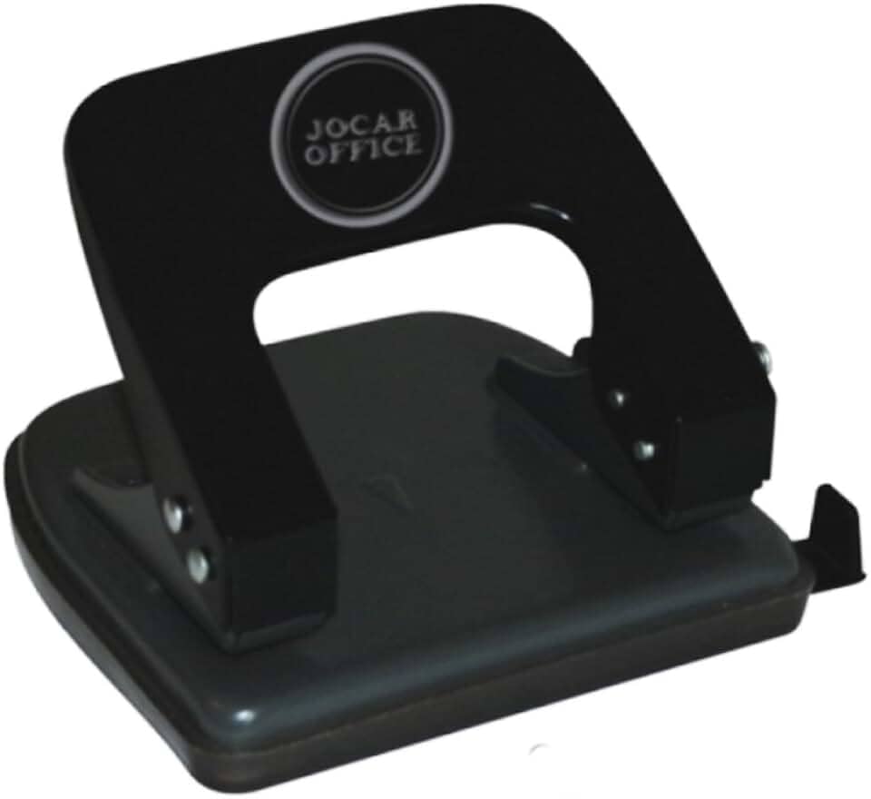 Perfurador de Metal 2 Furos Para 20 Folhas Leonora, Preto