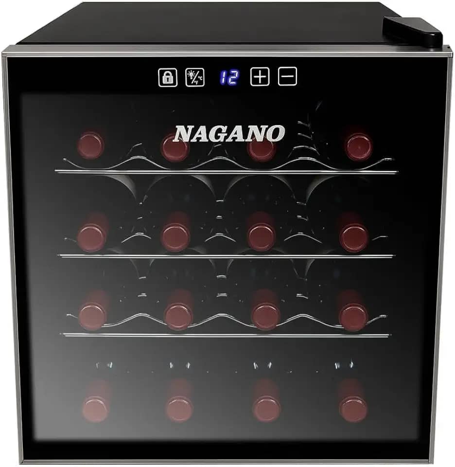 Adega de Vinhos Climatizada 16 Garrafas 44 L Display Digital Bivolt