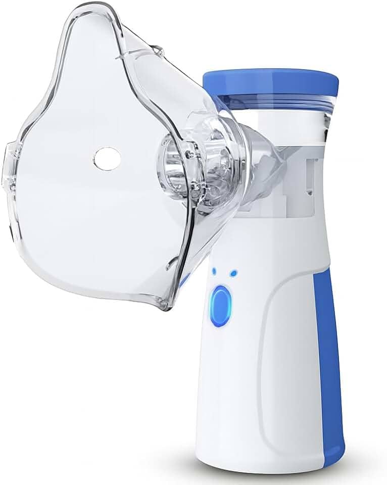 Nebulizador Inalador Ultrassonico Sem Fio Recarregavel USB Compacto Portatil Silencioso Criança Adulto Mesh Mini Ultrassom Infantil Premium