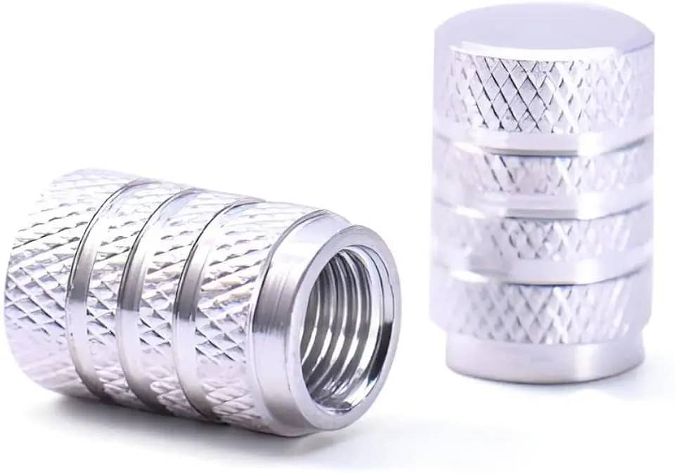 Western PN-50 Tampas Válvula de Pneu, Preto, 4 unidades