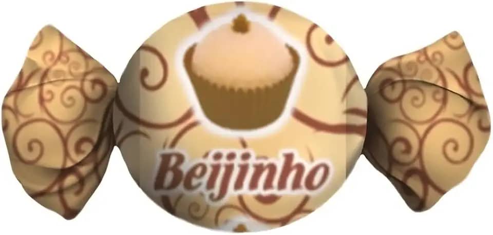 EMBALAGEM PARA TRUFA SABORES (15X16 CM.) BEIJINHO C/ 100 UN.