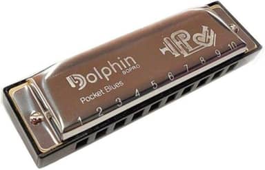 Gaita Pocket Blues Dolphin 6406, 20 Vozes Do Abs