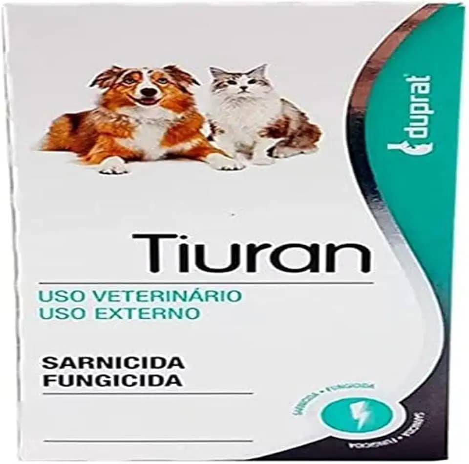 Tiuran Sabonete Sarnicida Fungicida Cães e Gatos - Duprat