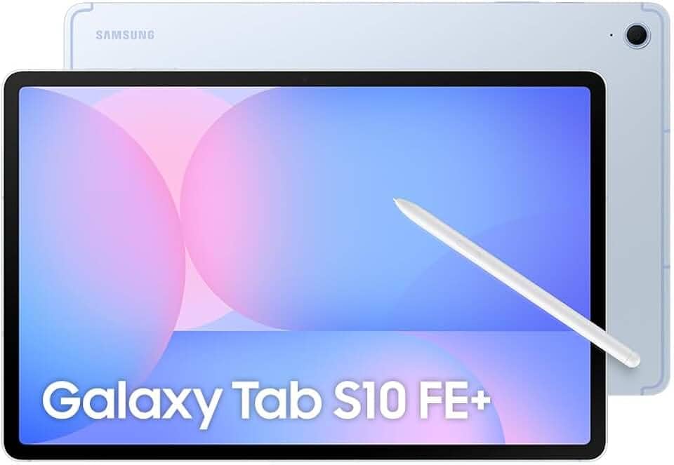 Samsung Tablet Galaxy Tab S10 FE+ WiFi, Azul, 128GB, 8GB, Tela 13.1" 90Hz, S Pen e Capa Inclusas