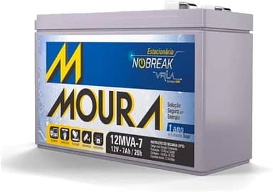 Bateria Moura Selada Vrla 12V 7Ah Estacionaria 12Mva-7