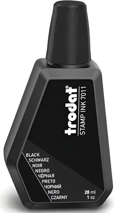 Trodat 55886 28 ml 7011 Tinta para carimbos - Preto