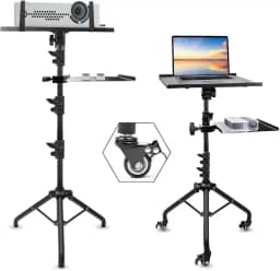 Suporte Projetor, Suporte para Projetor, Tripé Portátil para Laptop, Altura Ajustável Suporte Projetor, Tripé para Projetor, Suporte Projetor para a Maioria Dos, Suporte Tripé Altura Ajustável