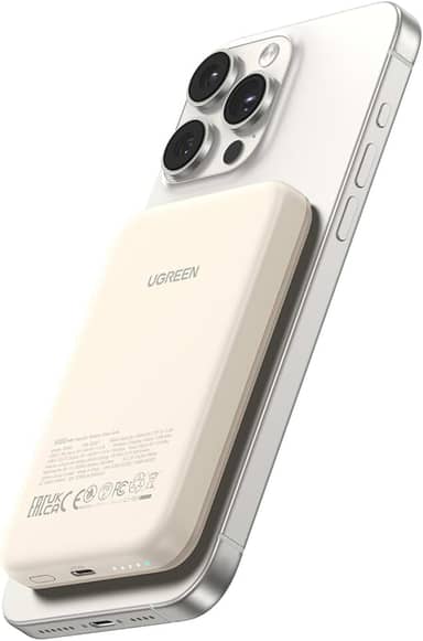 UGREEN Banco de energia magnético, carregador portátil sem fio fino de 5.000mAh, bateria de carregamento rápido PD com USB-C para Magsafe, iPhone 15/15 Plus/15 Pro/15 Pro Max, iPhone14/13/12