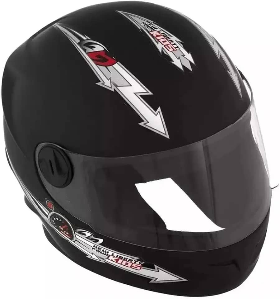 Pro Tork Capacete Liberty For Kids, Preto Fosco, Tam. 54