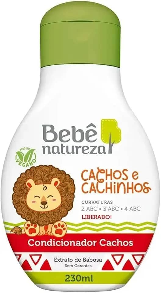 Bebê Natureza Shampoo Cachos e Cachinhos Extrato de Babosa 230ml