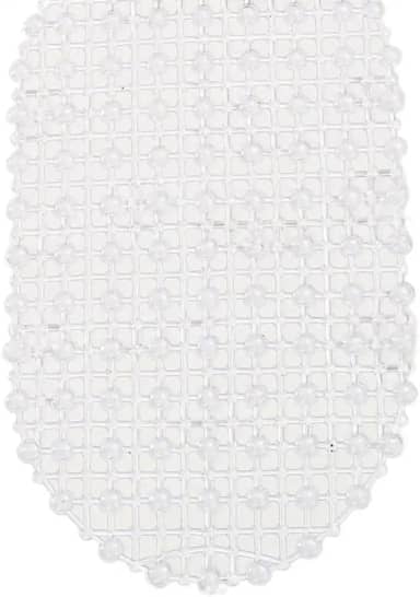 Tapete Antiderrapante para Box 63x34cm - Banheiro Seguro e Confortável (Transparente,3 Unidades)